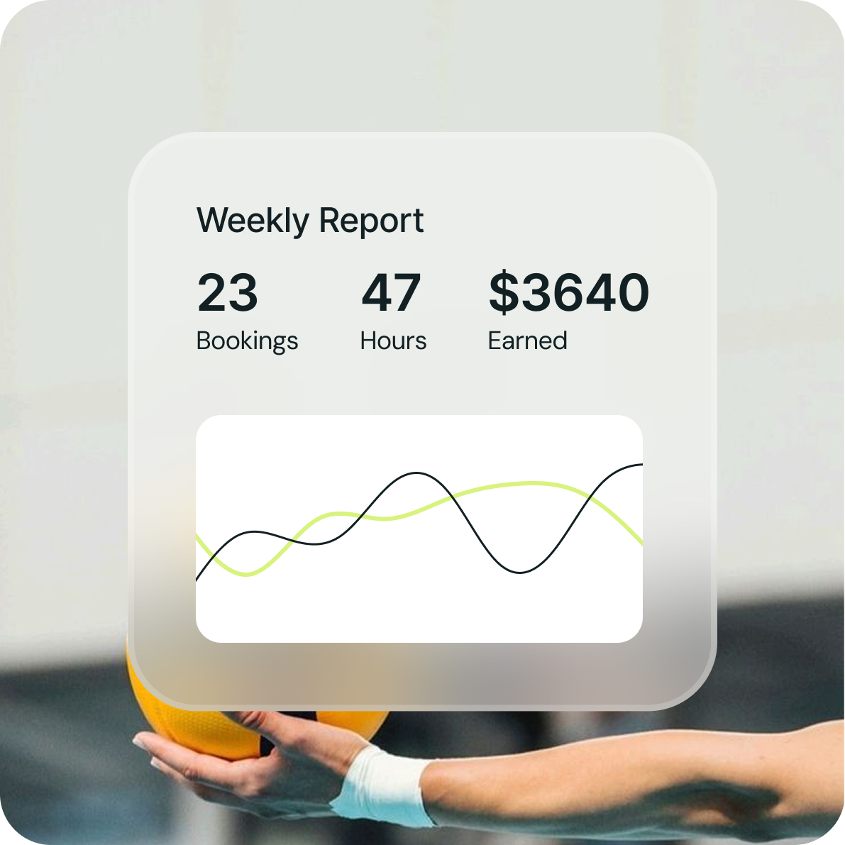 Clear reports on bookings and finance